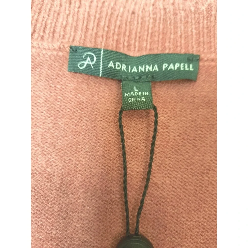 New Adrianna Papell Cardigan Womens Size Large Button Up Cottagecore Girly - Picture 7 of 12